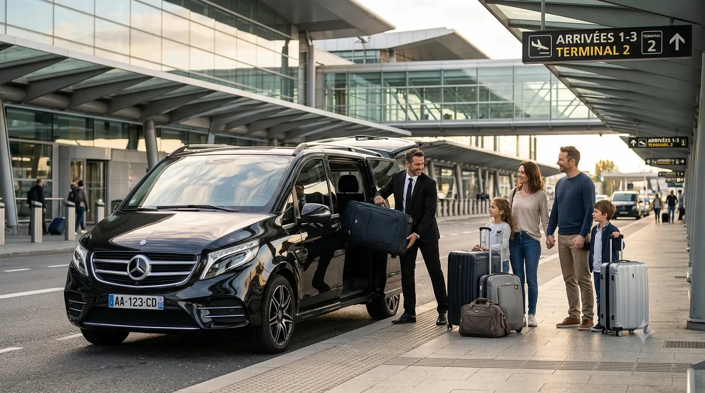 VTC VAN pour transfert aéroport CDG avec bagages